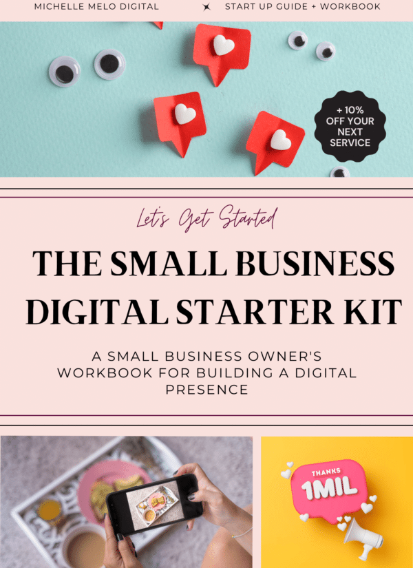 The Small Business digital Starter Kit workbook cover.