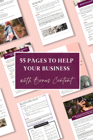 Selling on Social Media with no face. 55 Pages to Help Your Business with Bonus content